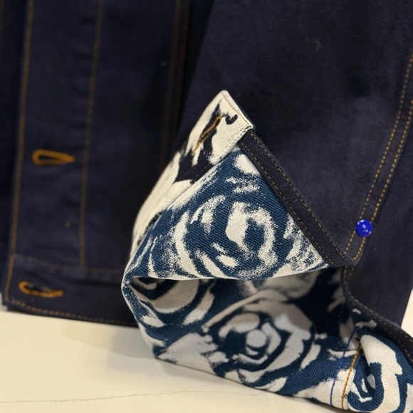 Burberry Men's Navy Denim Jacket Indigo Blue - XL - BRAND NEW - Picture 4 of 9